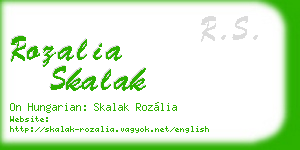 rozalia skalak business card